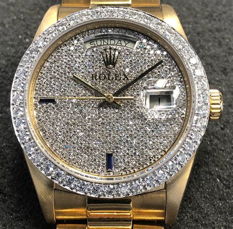 pavee dimanti rolex|rolex diamond paved watch.